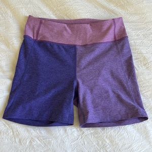 Outdoor voices two-tone biker shorts